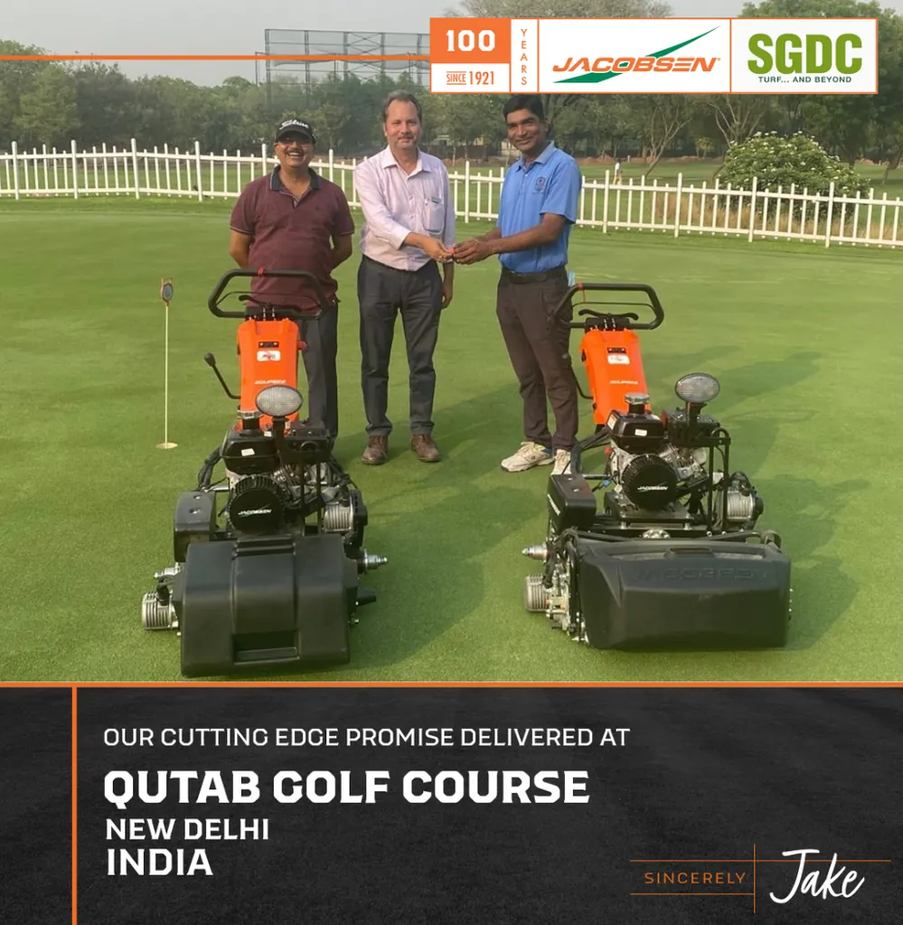 Jacobsen mowers delivered by SGDC India