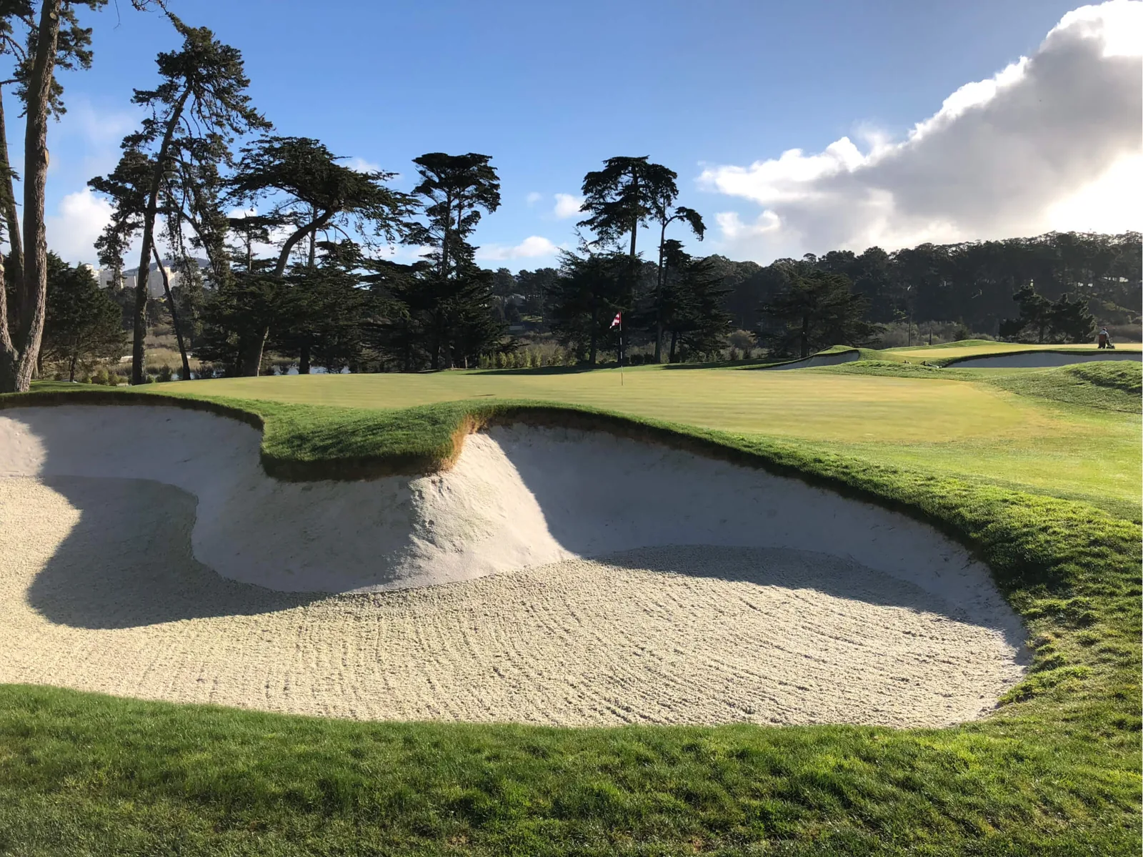 A finished Capillary bunker with a crisp edge
