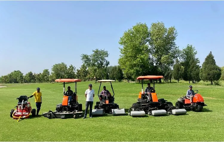 SGDC India turfcare fleet on a golf course
