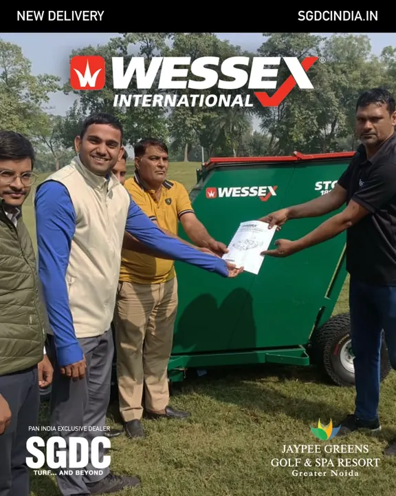 Wessex STC Leaf Collector delivered to Jaypee Greens Golf and Spa Resort