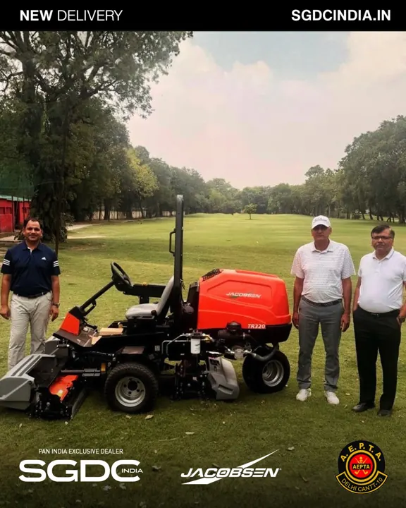 Jacobsen TR320 delivered to Army Golf Club, Dhaula Kuan (AEPTA)