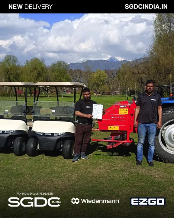 E-Z-GO golf carts and Wiedenmann Terra Spike GXi 6 delivered to Kashmir Golf Club